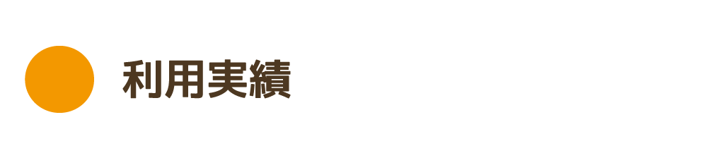 利用実績